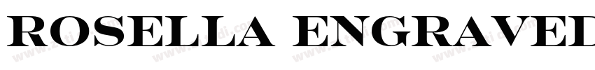 Rosella Engraved字体转换